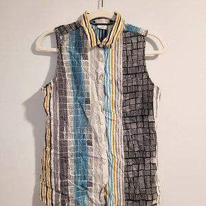 Patterned Sleeveless: Van Heusen | Small